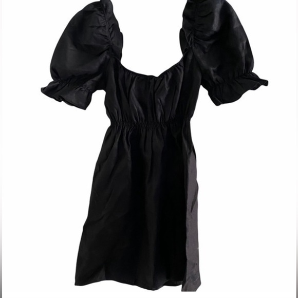 Reformation Channa Black Linen Dress - Picture 7 of 7